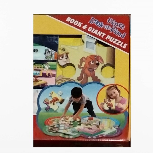 PAW PATROL - First Look and Find Book & Giant Puzzle (40 Pcs), Nickelodeon - New - Picture 6 of 12
